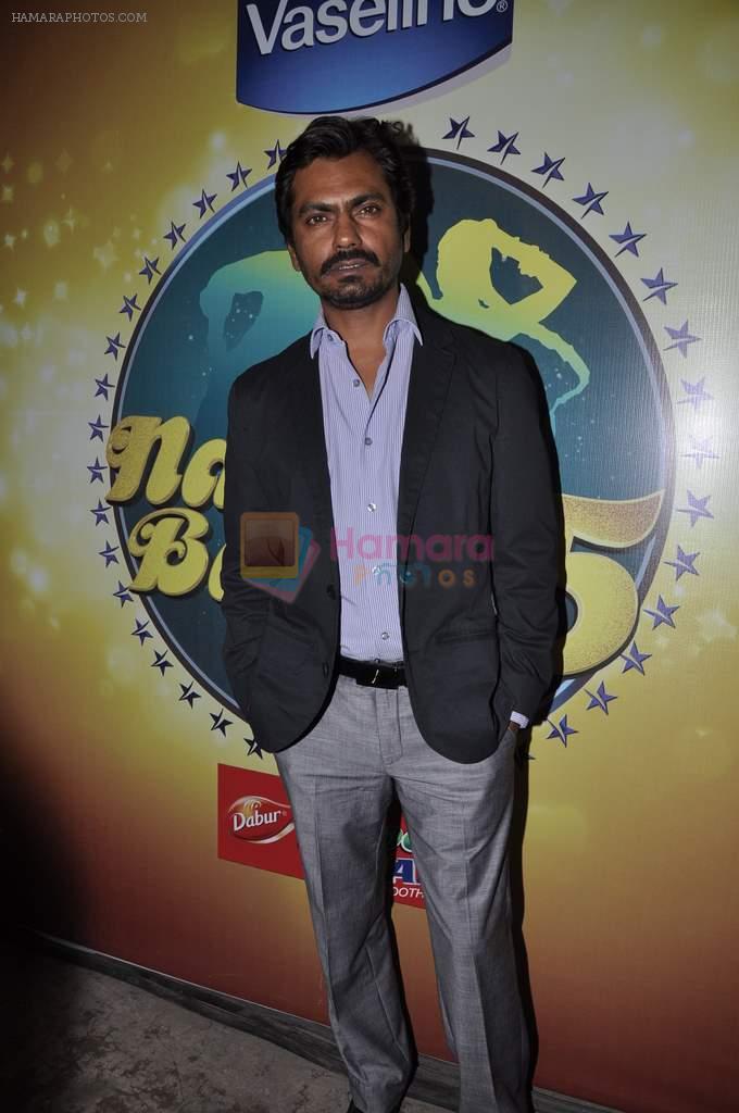 Nawazuddin Siddiqui  on the sets of Nach Baliye 5 in Filmistan, Mumbai on 12th March 2013