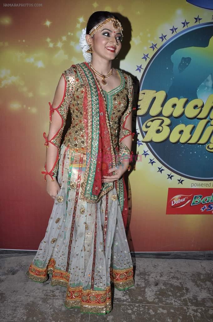 Suhasi Goradia Dhami on the sets of Nach Baliye 5 in Filmistan, Mumbai on 12th March 2013