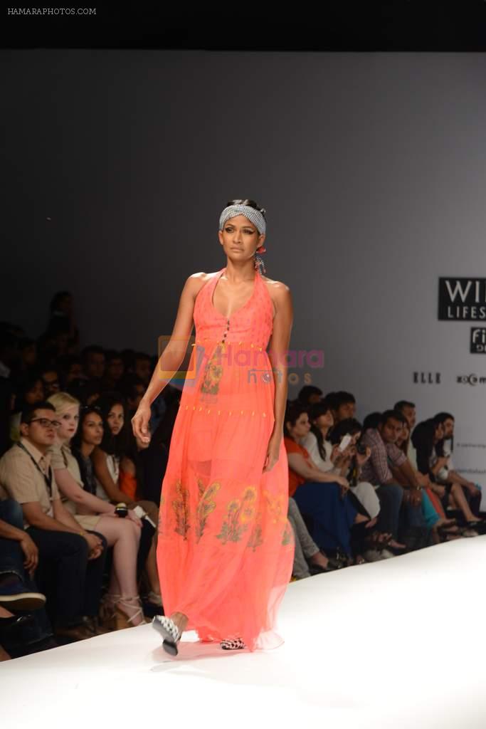 Model walk the ramp for Anupamaa Show at Wills Lifestyle India Fashion Week 2013 Day 1 in Mumbai on 13th March 2013