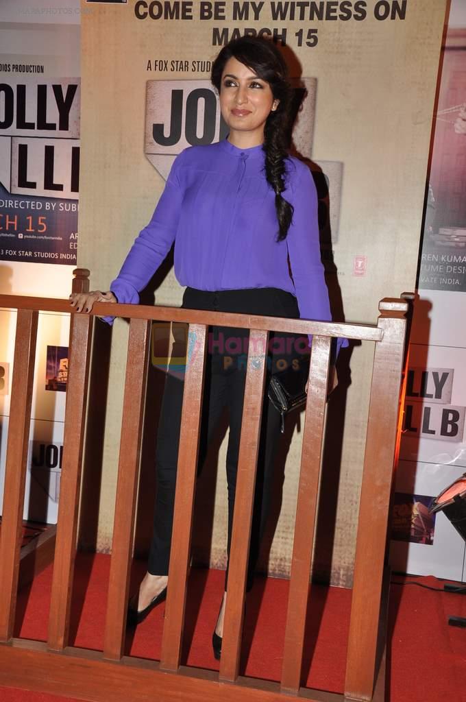 Tisca Chopra at the Premiere of the film Jolly LLB in Mumbai on 13th March 2013