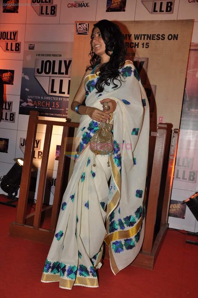 Mini Mathur at the Premiere of the film Jolly LLB in Mumbai on 13th March 2013