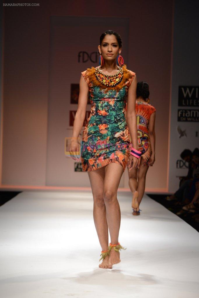 Model walks the ramp for Preeti S Kapoor Show at Wills Lifestyle India Fashion Week 2013 Day 3 in Mumbai on 15th March 2013