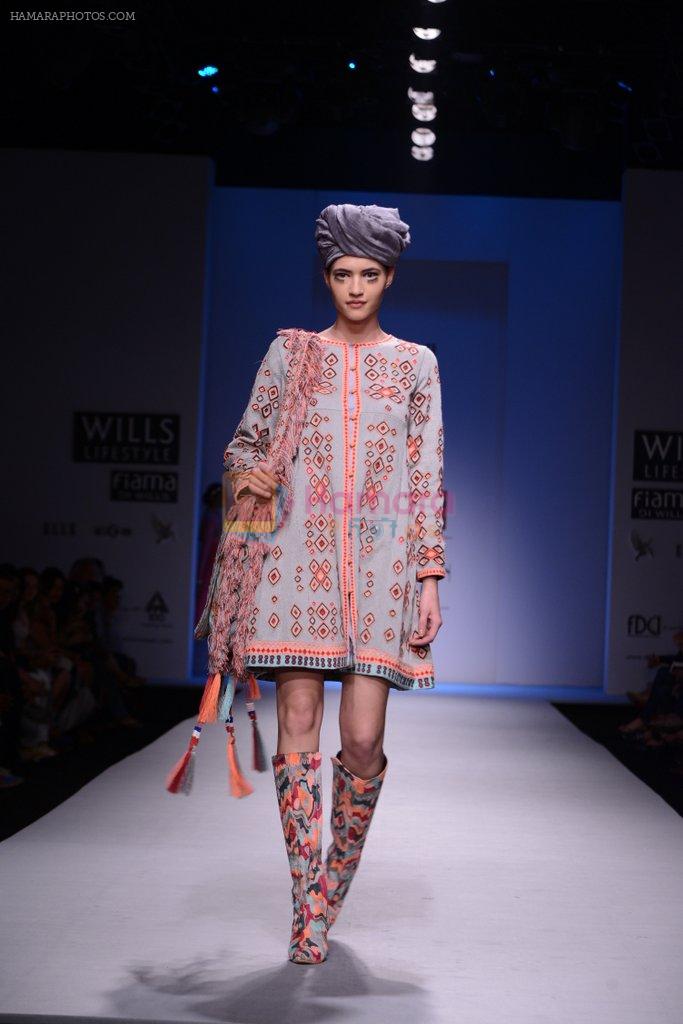 Model walks the ramp for Pia Pauro Show at Wills Lifestyle India Fashion Week 2013 Day 4 in Mumbai on 16th March 2013