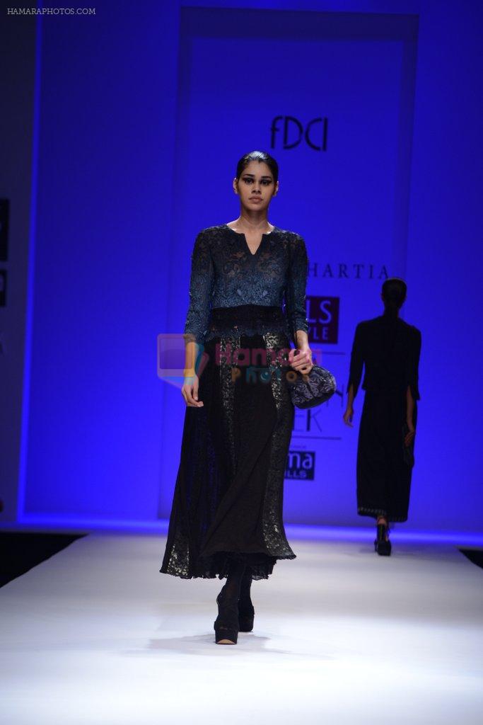 Model walks the ramp for Kavita Bhartia Show at Wills Lifestyle India Fashion Week 2013 Day 3 in Mumbai on 15th March 2013