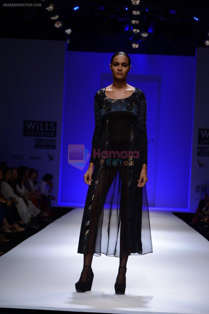 Model walks the ramp for Kavita Bhartia Show at Wills Lifestyle India Fashion Week 2013 Day 3 in Mumbai on 15th March 2013