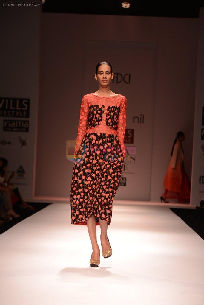 Model walks the ramp for Dev R Nil Show at Wills Lifestyle India Fashion Week 2013 Day 4 in Mumbai on 16th March 2013