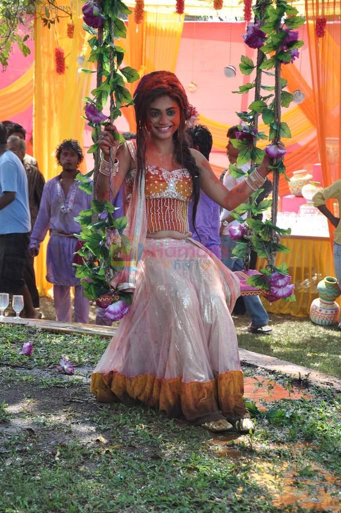 Sreejita De at Colors celebrate Holi in Mumbai on 17th March 2013