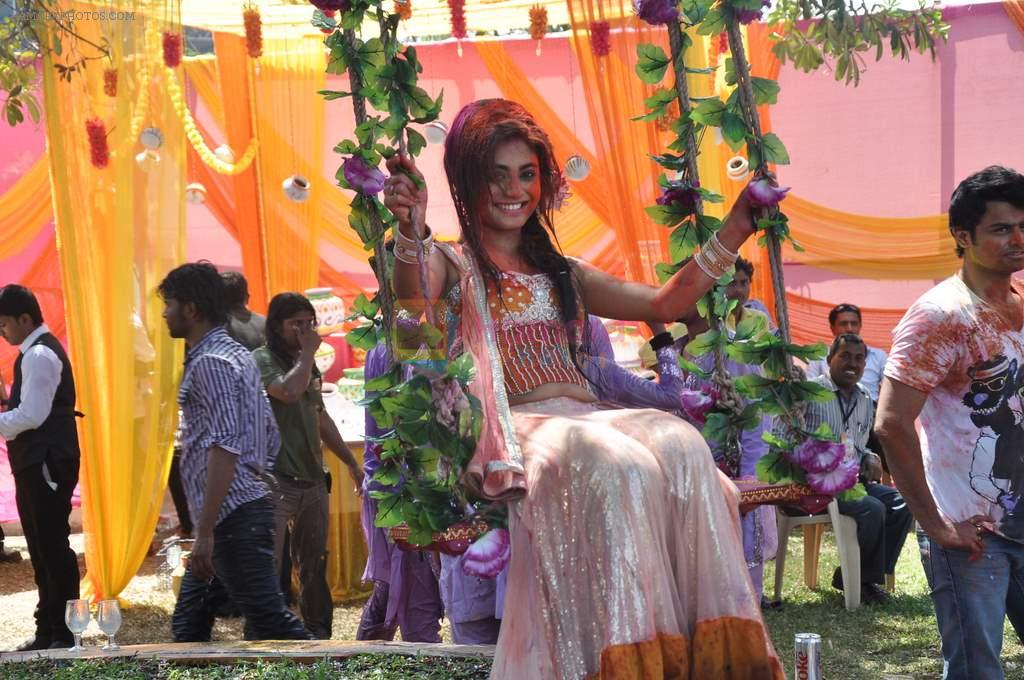 Sreejita De at Colors celebrate Holi in Mumbai on 17th March 2013