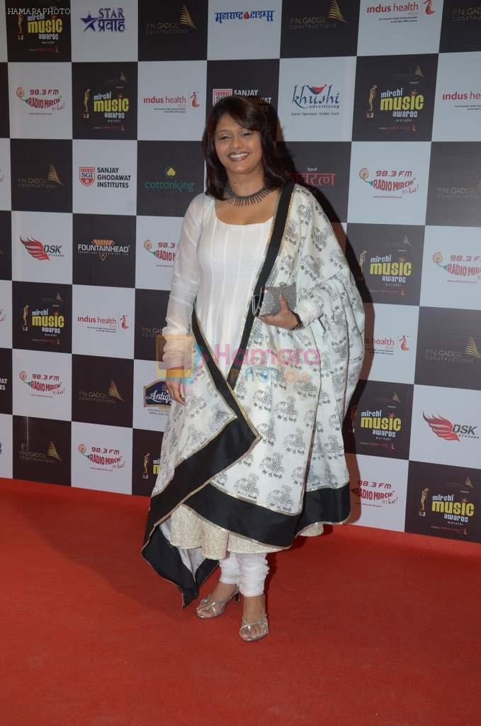 Pallavi Joshi at Mirchi Marathi Music Awards in Mumbai on 18th March 2013