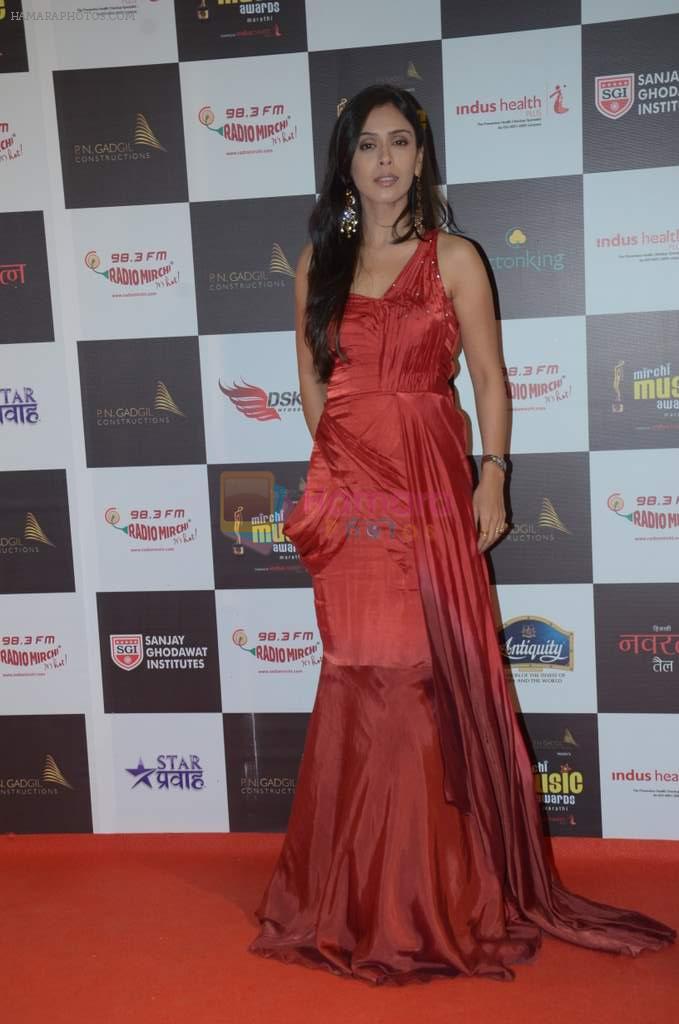 Hrishitaa Bhat at Mirchi Marathi Music Awards in Mumbai on 18th March 2013