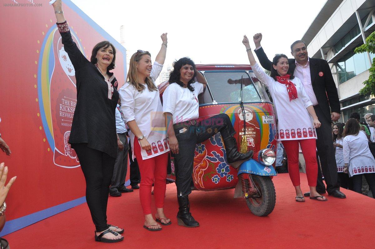 Cherie Blair at Vodafone Red Rickshaw event in Mumbai on 18th March 2013