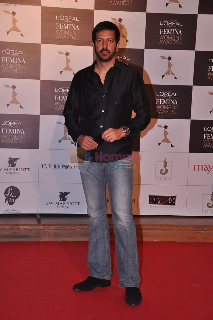 Kabir Khan at Loreal Femina Women Awards in J W Marriott, Mumbai on 19th March 2013