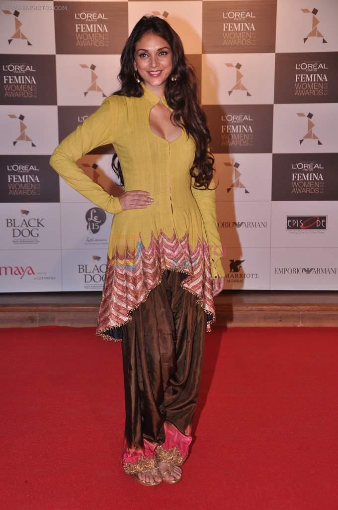 Aditi Rao Hydari at Loreal Femina Women Awards in J W Marriott, Mumbai on 19th March 2013