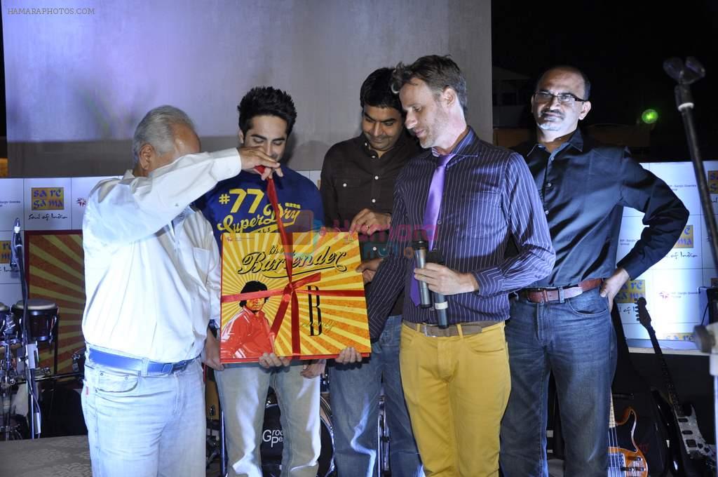 Ayushmann Khurrana, Ramesh Sippy at Bartender album launch in Sheesha Lounge, Mumbai on 20th March 2013