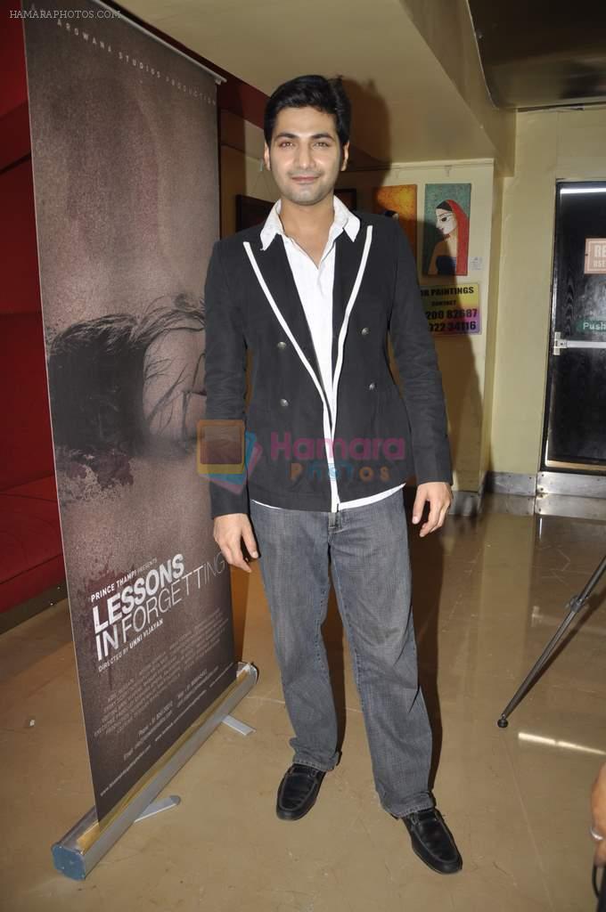 Raaghav Chanana at the Press conference of film Lessons in Forgetting in PVR, Mumbai on 20th March 2013