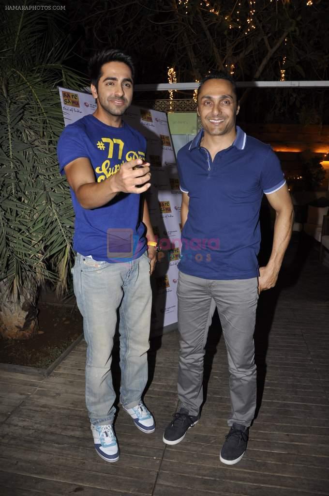 Ayushmann Khurrana, Rahul Bose at Bartender album launch in Sheesha Lounge, Mumbai on 20th March 2013