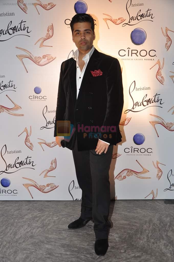 Karan Johar at the launch of Christian Louboutin store launch in Fort, Mumbai on 20th March 2013