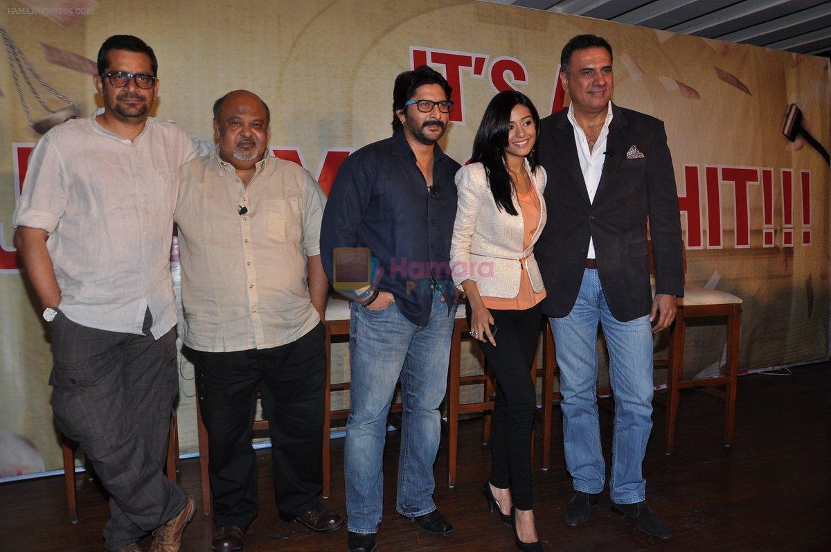 Subhash Kapoor, Saurabh Shukla, Amrita Rao, Arshad Warsi, Boman Irani at Jolly LLB success bash in Escobar, Bandra, Mumbai on 20th March 2013