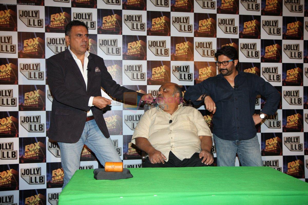 Arshad Warsi, Boman Irani, Saurabh Shukla at Jolly LLB success bash in Escobar, Bandra, Mumbai on 20th March 2013