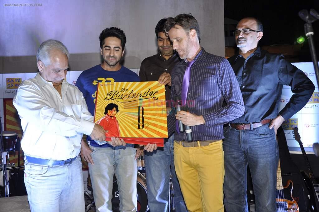 Ayushmann Khurrana, Ramesh Sippy at Bartender album launch in Sheesha Lounge, Mumbai on 20th March 2013