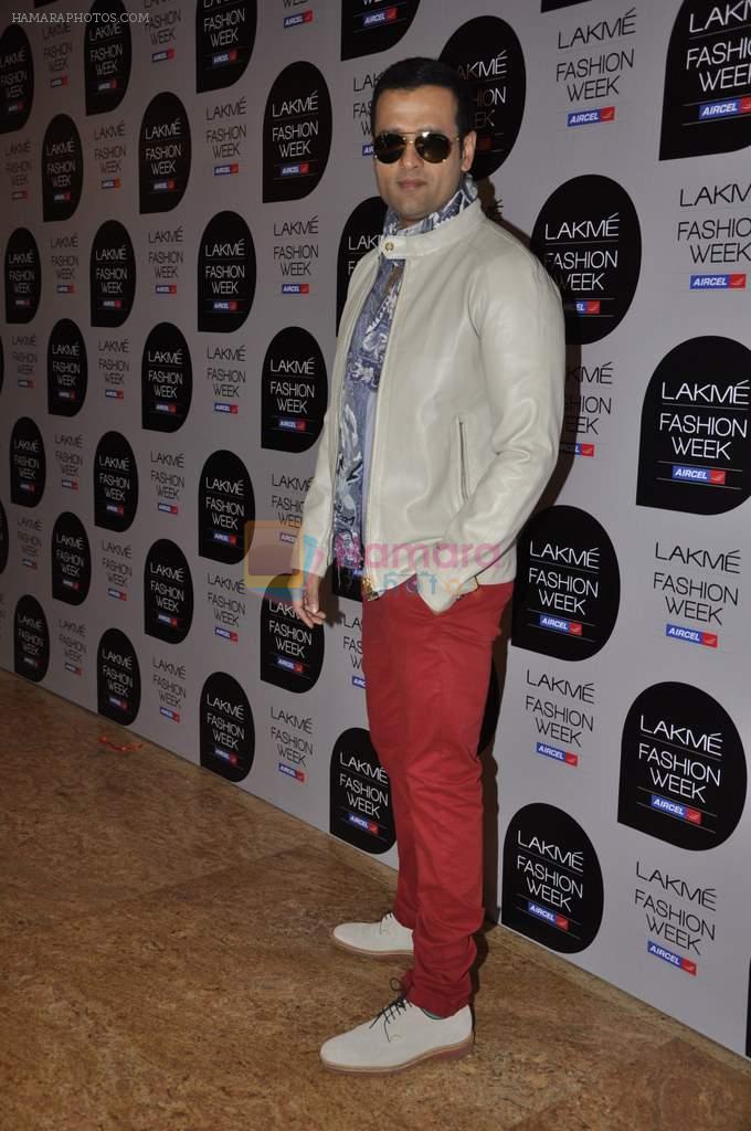 Rohit Roy on Day 1 at Lakme Fashion Week 2013 in Grand Hyatt, Mumbai on 22nd March 2013