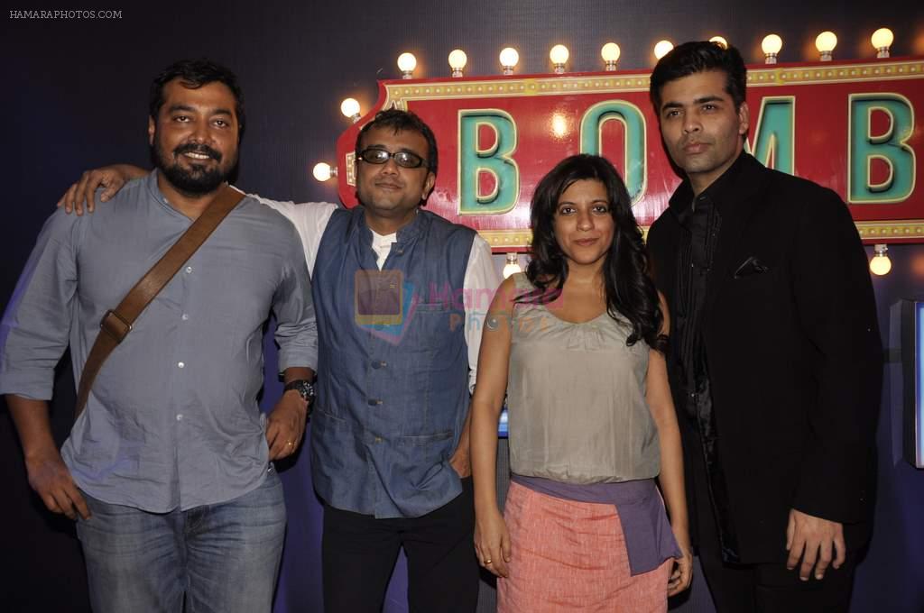 Anurag Kashyap, Dibakar Banerjee, Zoya Akhtar, Karan Johar attend promo launch of Bombay Talkies in Mumbai on 25th March 2013