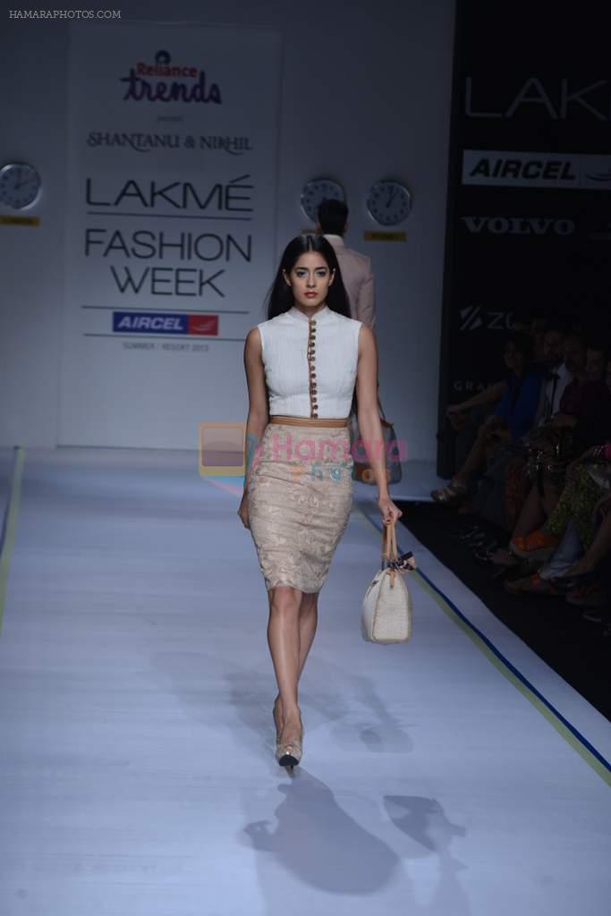 Model walk the ramp for Shantanu & Nikhil Show at Lakme Fashion Week 2013 Day 5 in Grand Hyatt, Mumbai on 26h March 2013