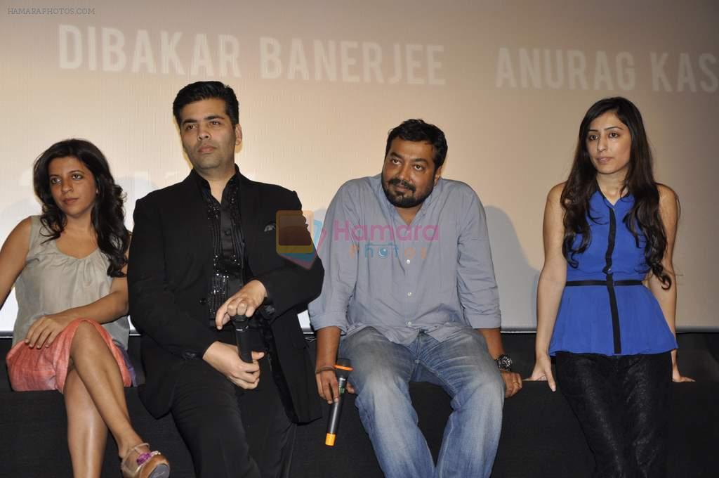 Anurag Kashyap,Zoya Akhtar, Karan Johar attend promo launch of Bombay Talkies in Mumbai on 25th March 2013