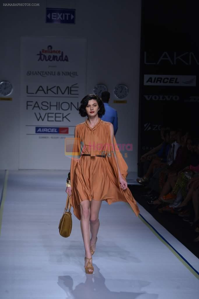 Model walk the ramp for Shantanu & Nikhil Show at Lakme Fashion Week 2013 Day 5 in Grand Hyatt, Mumbai on 26h March 2013