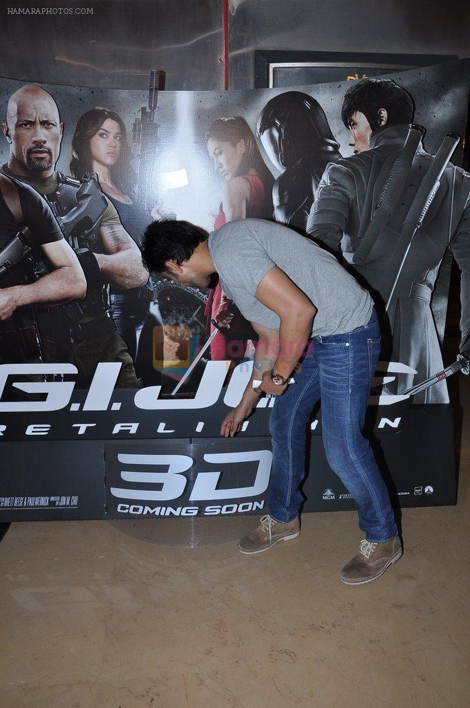 Amit Sadh at GI Joe promotions in PVR, Mumbai on 26th March 2013