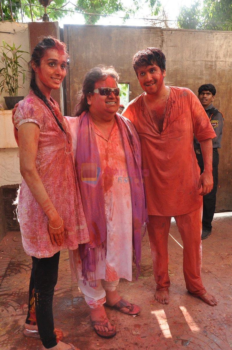 Bappi Lahiri, Bappa Lahiri at Bappi Lahiri's Holi Celebration at home on 27th March 2013