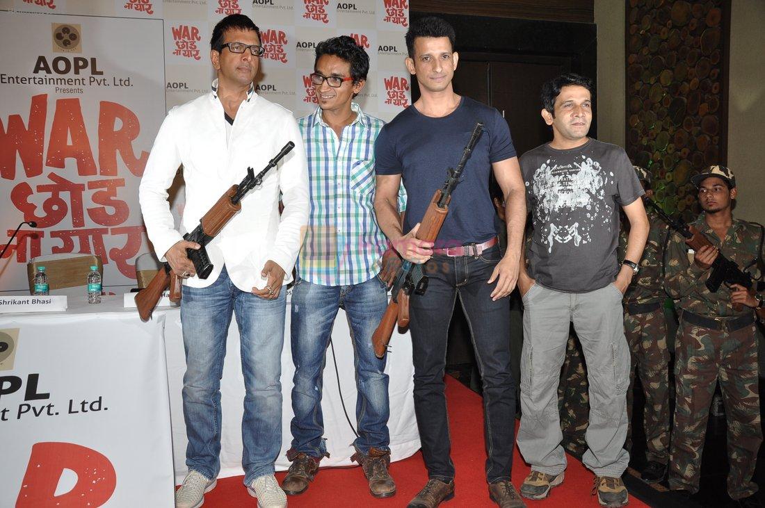 Javed Jaffrey, Sharman Joshi at War Chod Na Yaar Press Meet in Juhu, Mumbai on 29th March 2013