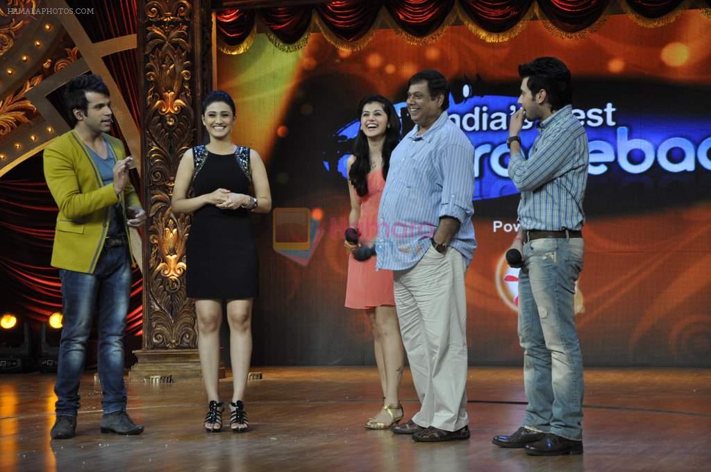 Tapsee Pannu, Divyendu Sharma, David Dhawan on the sets of India's Best Dramebaaz in Famous, Mumbai on 1st April 2013
