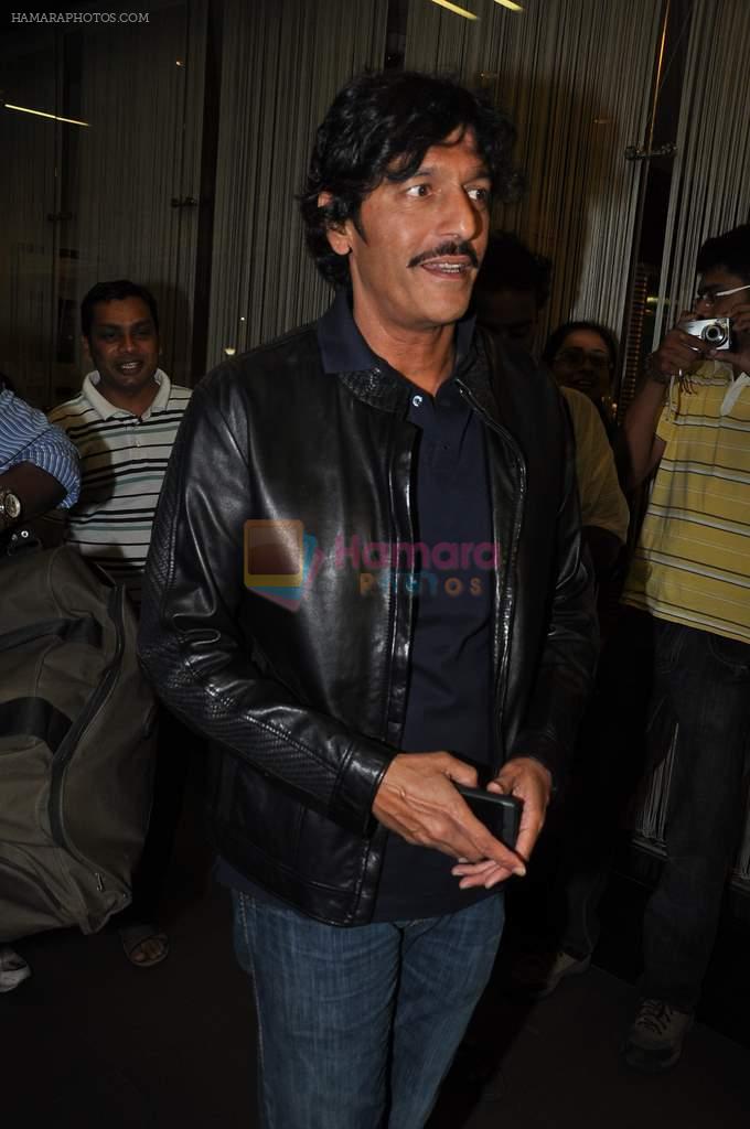 Chunky Pandey leave for TOIFA DAY 2 in Mumbai on 2nd April 2013