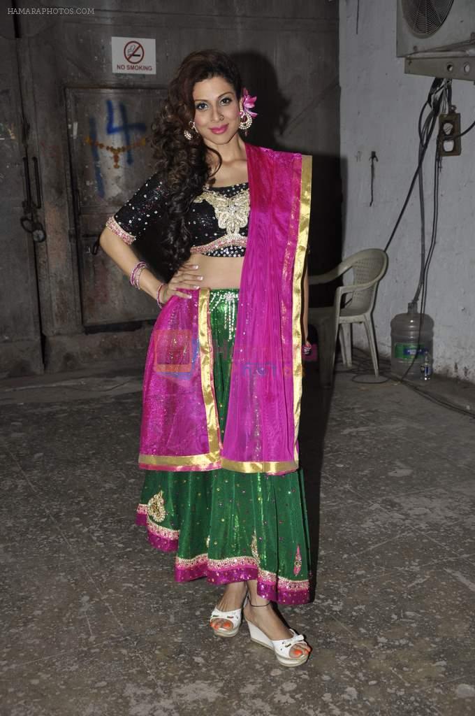 Tanaaz Irani on the sets of Nach Baliye Shrimaan & Shrimati in Filmistan, Mumbai on 3rd April 2013