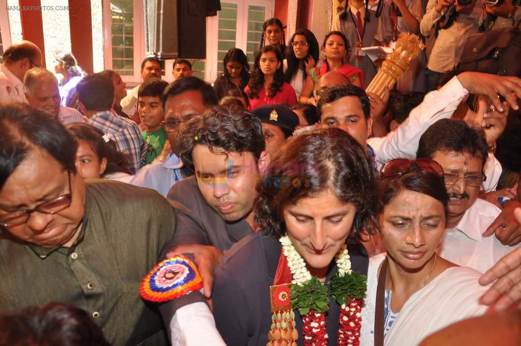 Sunita Williams in Chembur, Mumbai on 3rd April 2013