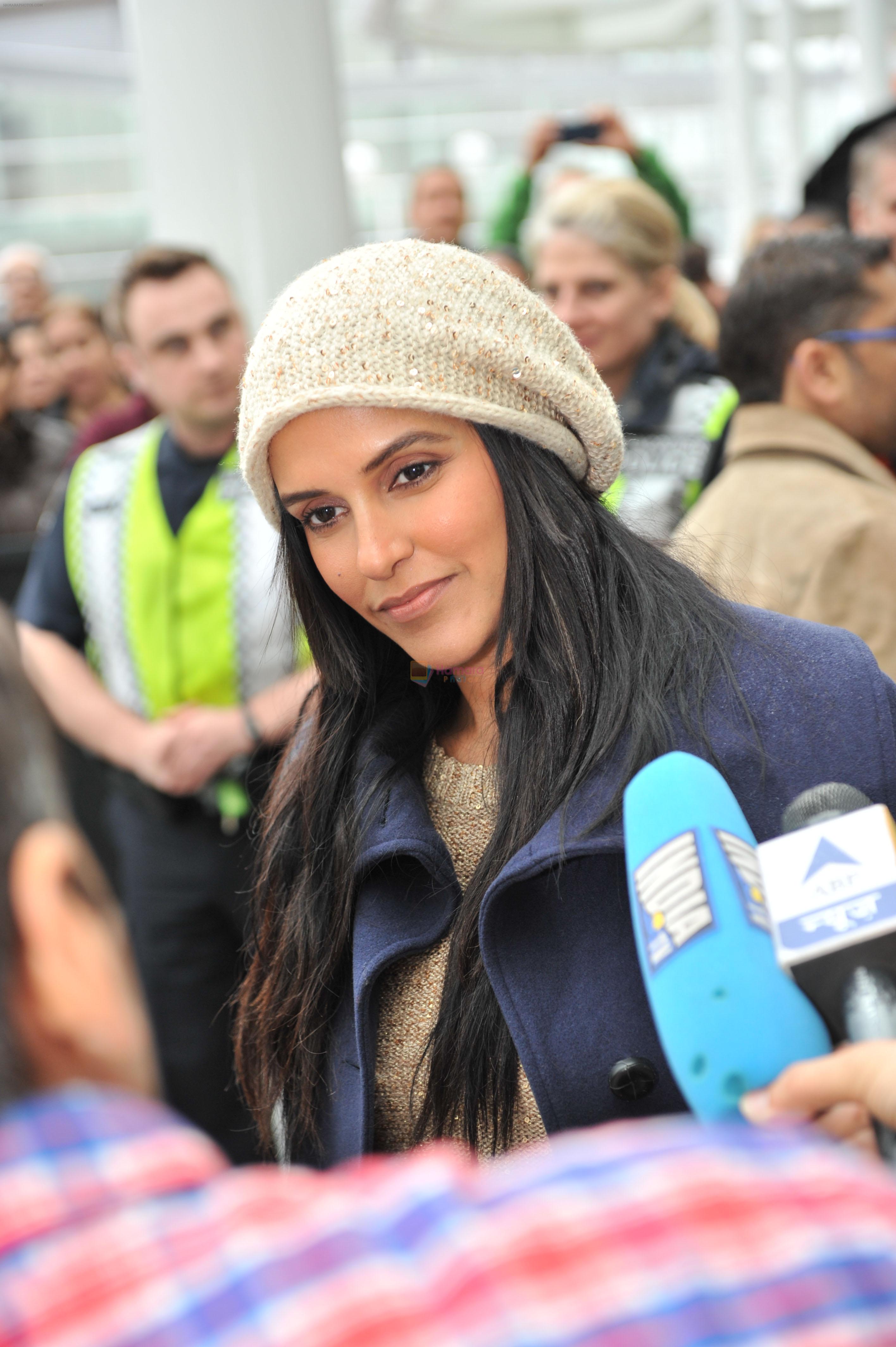 Neha Dhupia arrive in Vancouver for TOIFA 2013 on 4th April 2013