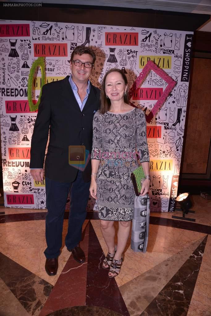 Mr. Luke with wife  at the _Grazia Young Fashion Awards 2013_