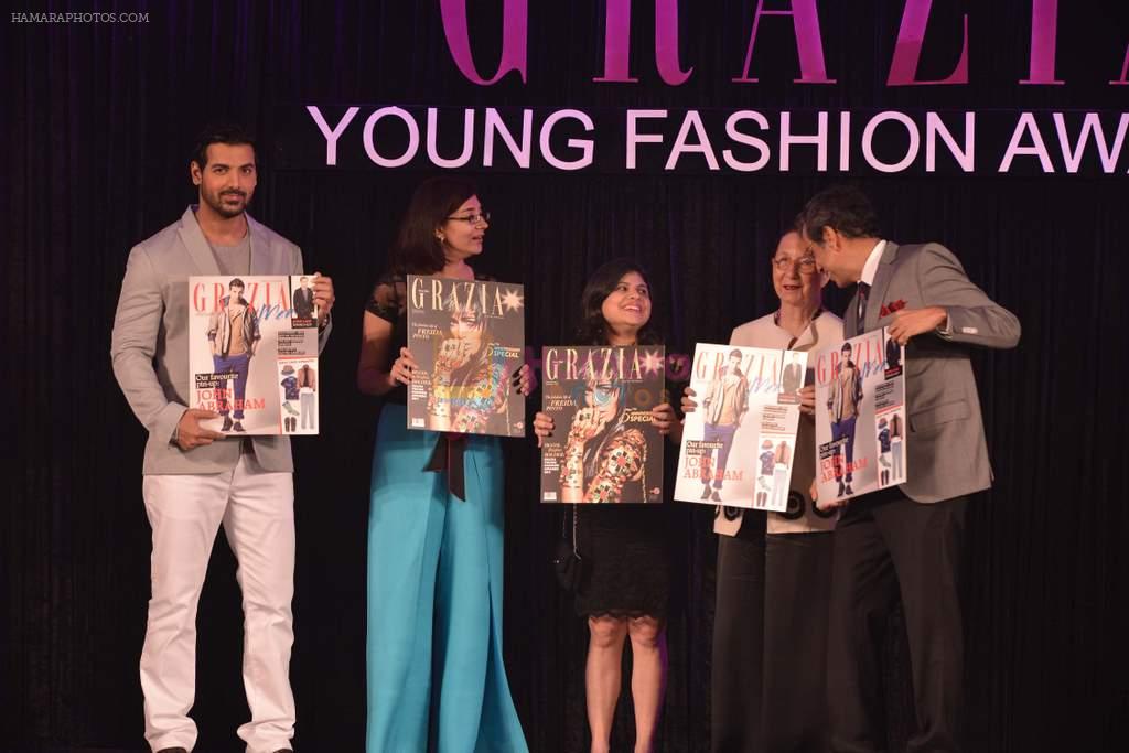 John Abraham Unveiling the Grazia Cover at the _Grazia Young Fashion Awards 2013_..,