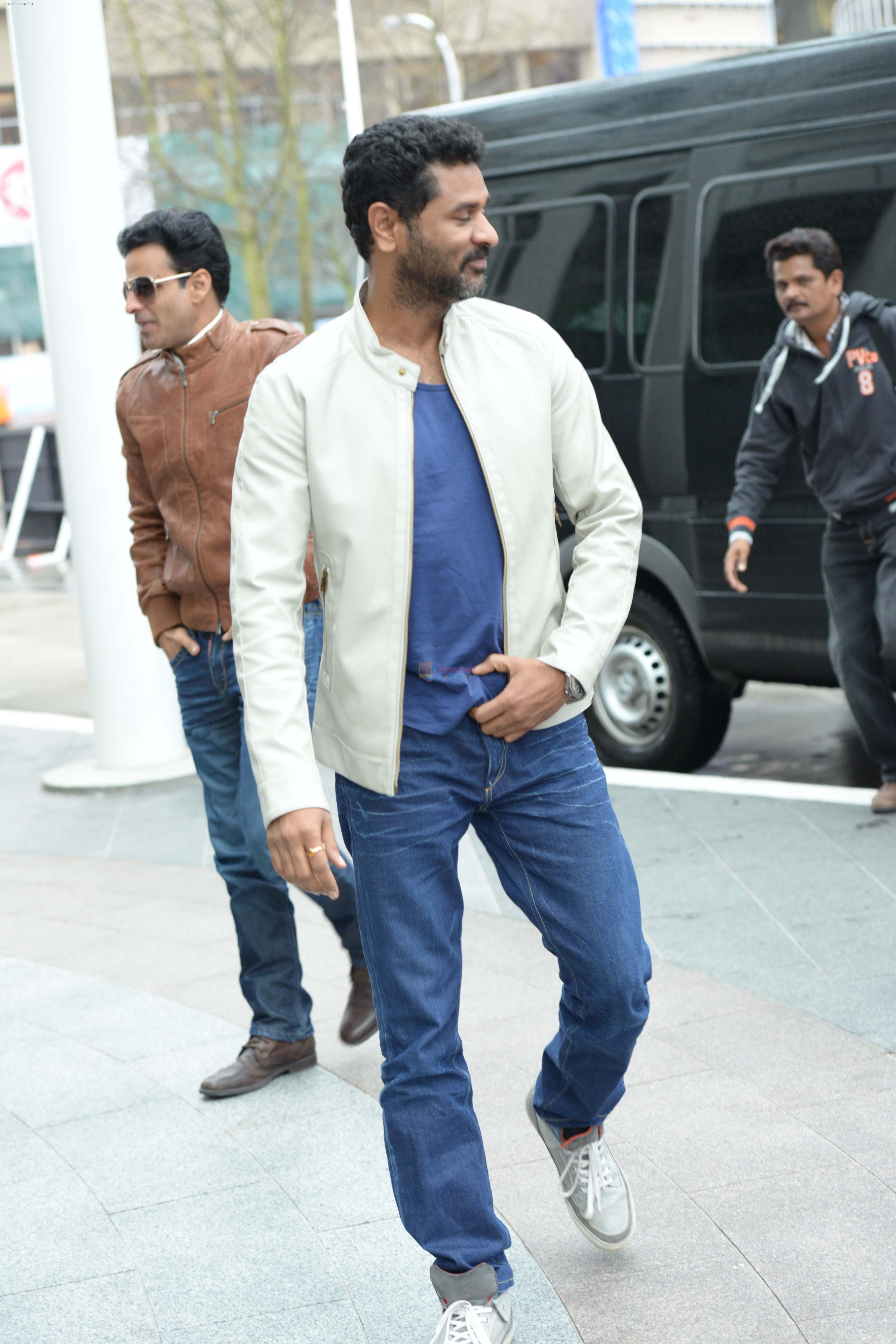 Prabhudeva and manoj bajpai arrive in Vancouver for TOIFA 2013 on 4th April 2013