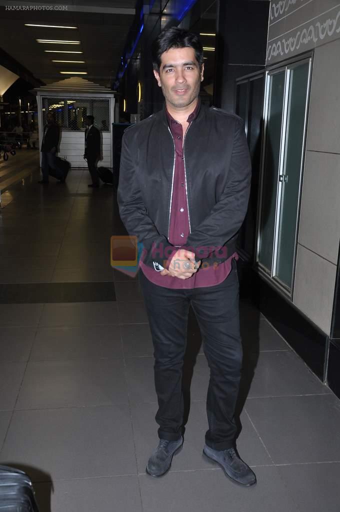 Manish Malhotra arrive from TOIFA 2013 in Mumbai on 8th April 2013
