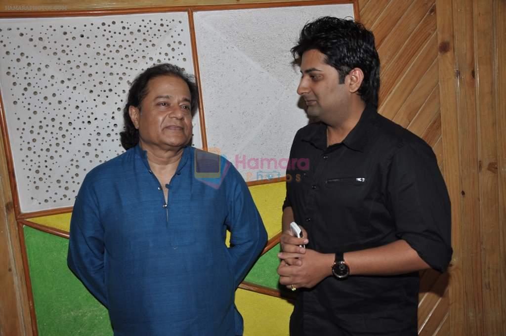 Anup Jalota records for Sumeet Tapoo's album Destiny in Mumbai on 8th April 2013