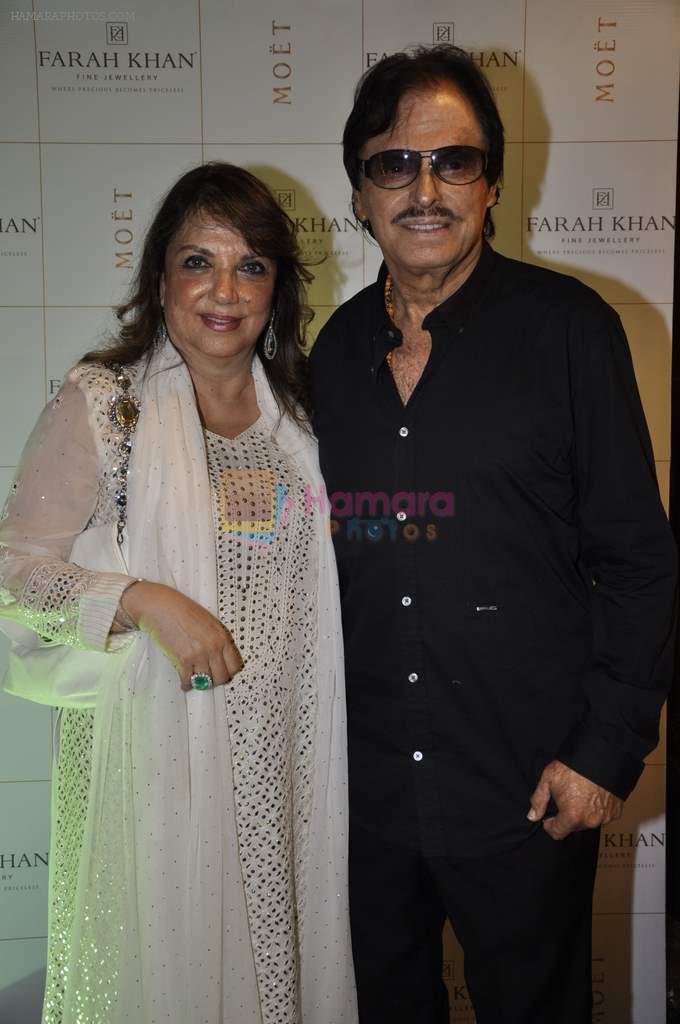 Sanjay Khan, Zarine Khan at Farah Khan Ali's store launch in Mumbai on 11th April 2013