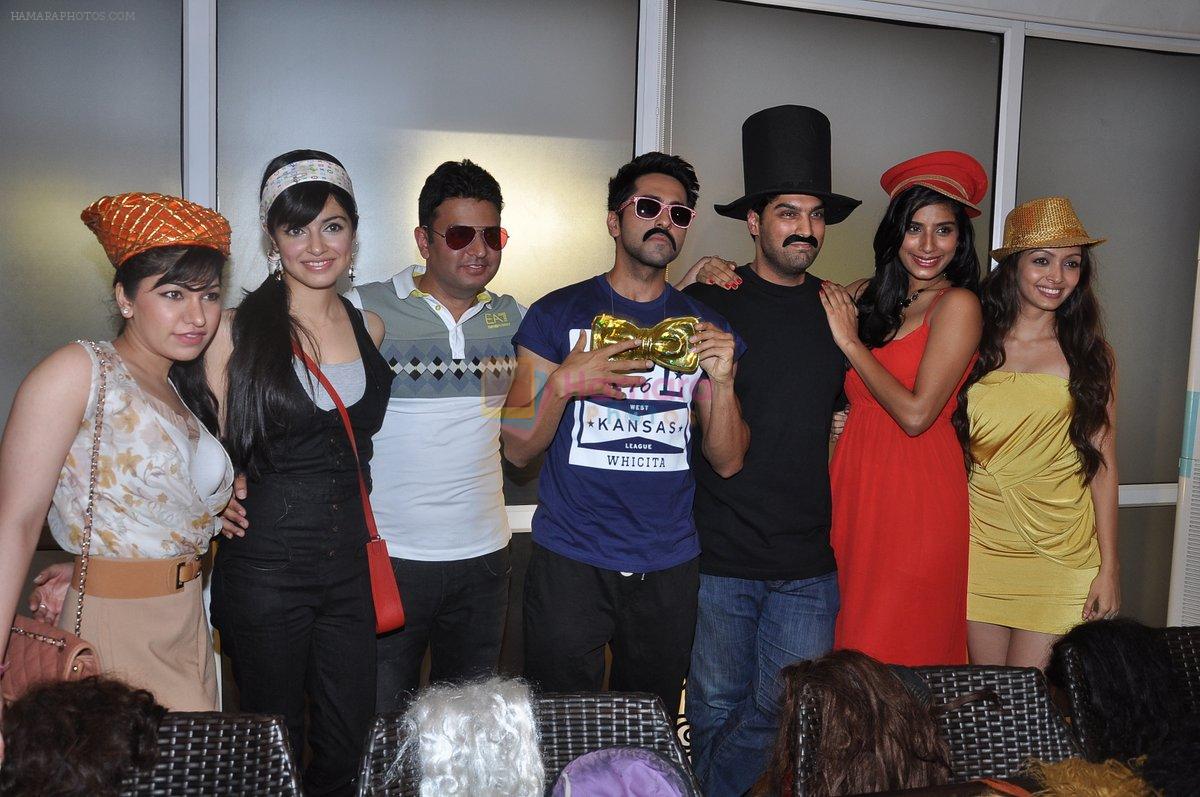 Tulsi Kumar, Divya Khosla Kumar, Bhushan Kumar, Ayushmann Khurrana, Kunaal Roy Kapur, Gaelyn Mendonca, Pooja Salvi at nautanki saala success bash in Andheri, Mumbai on 16th April 2013