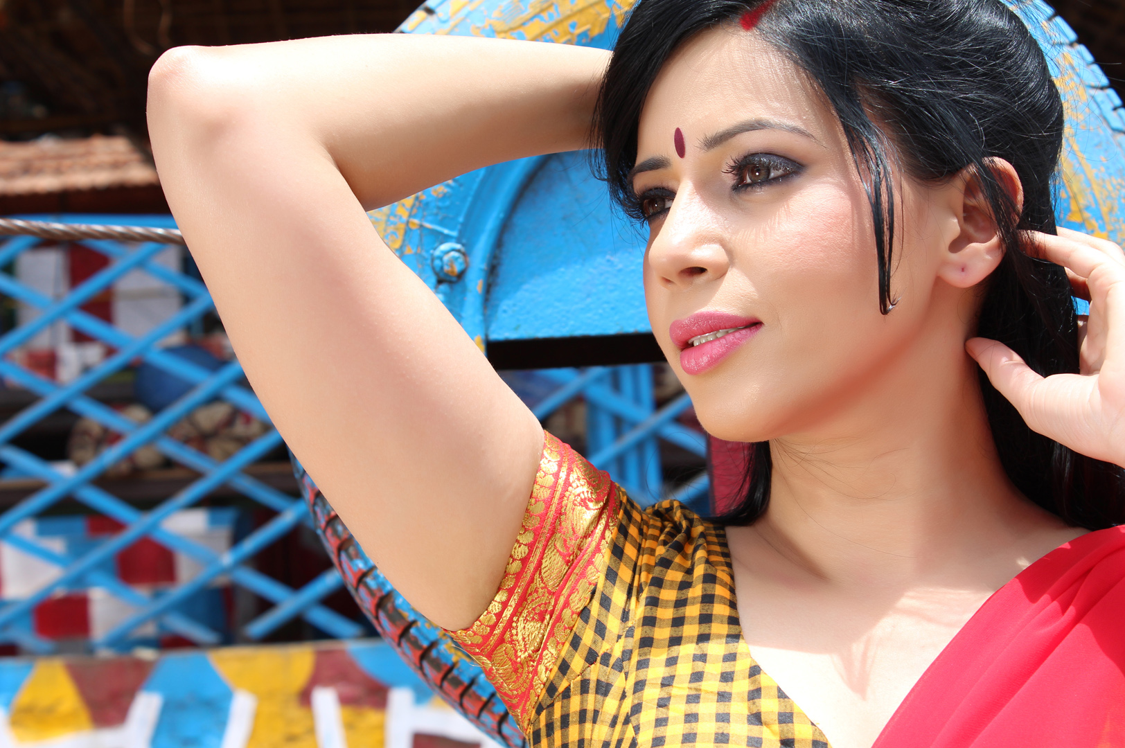 Rozlyn Khan in raunchy Savita Bhabhi style