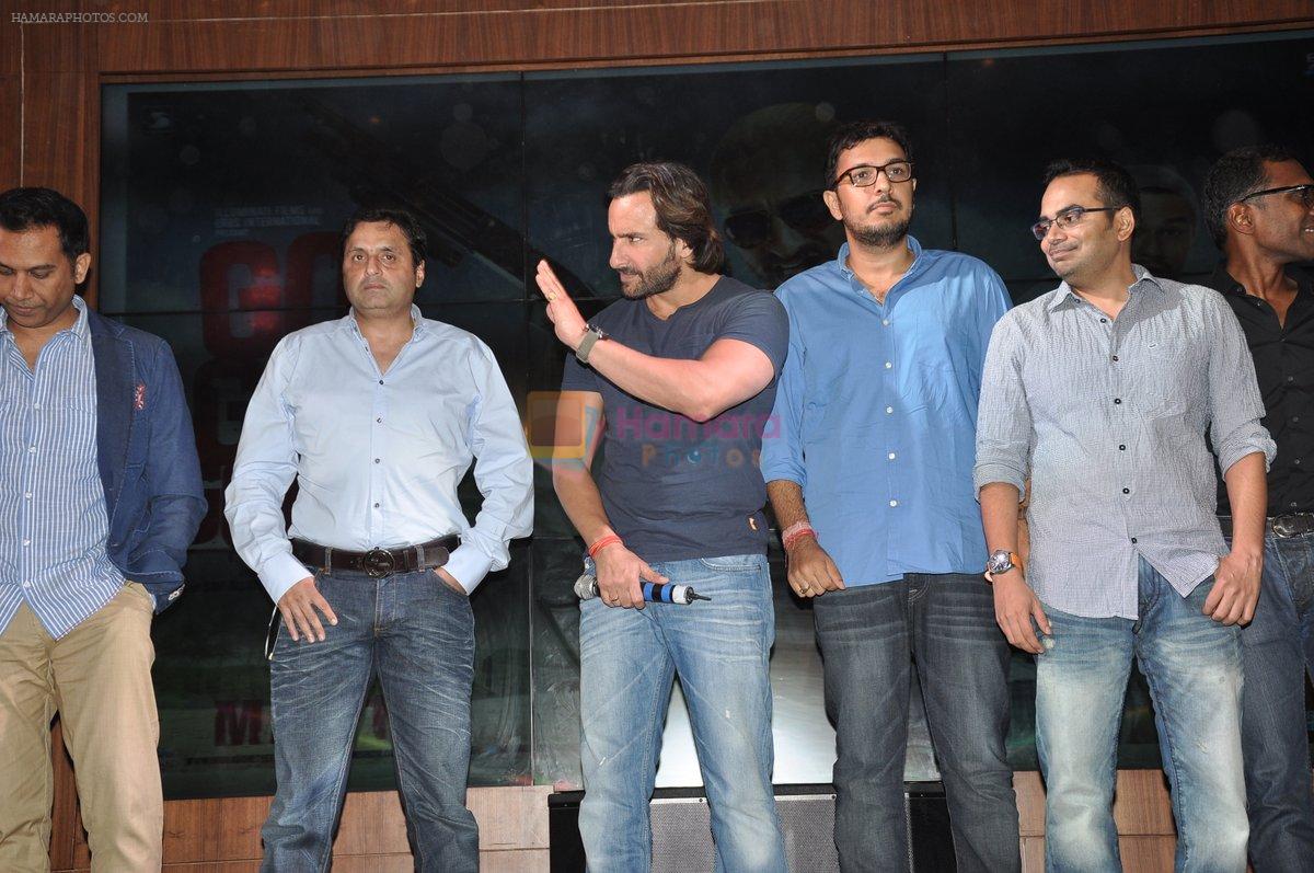 Raj Nidimoru, Sunil A Lulla, Saif Ali Khan, Dinesh Vijanat the Music Launch of Go Goa Gone in Enigma, Juhu, Mumbai on 18th April 2013