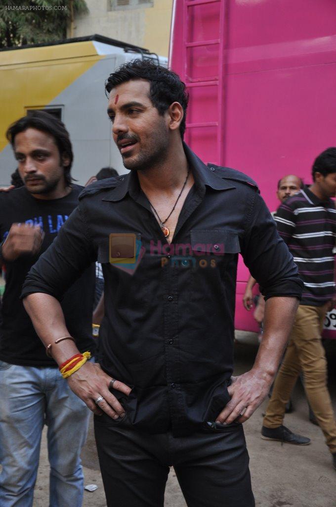 John Abraham at Shootout at Wadala promotions on Sony in Chandivli, Mumbai on 23rd April 2013