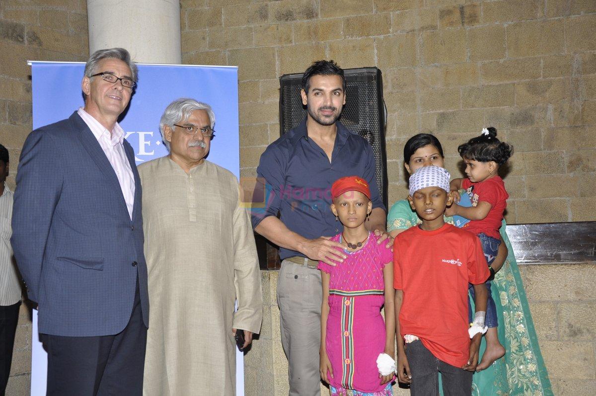 John Abraham meets Make-a-wish foundation kids in Mumbai on 27th April 2013