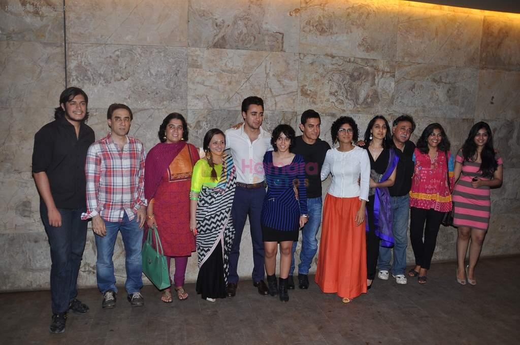 Imran KHan, Avantika Malik, Aamir Khan, Kiran Rao at Qayamat Se Qaymat tak screening in Mumbai on 29th April 2013