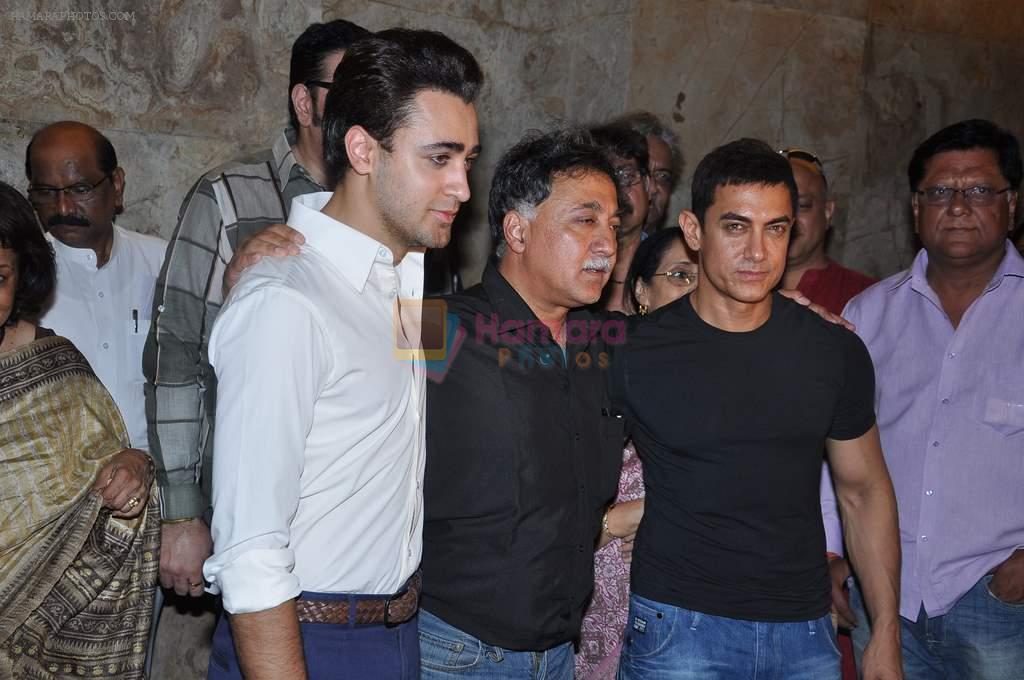 Aamir Khan, Imran Khan, Mansoor Khan  at Qayamat Se Qaymat tak screening in Mumbai on 29th April 2013